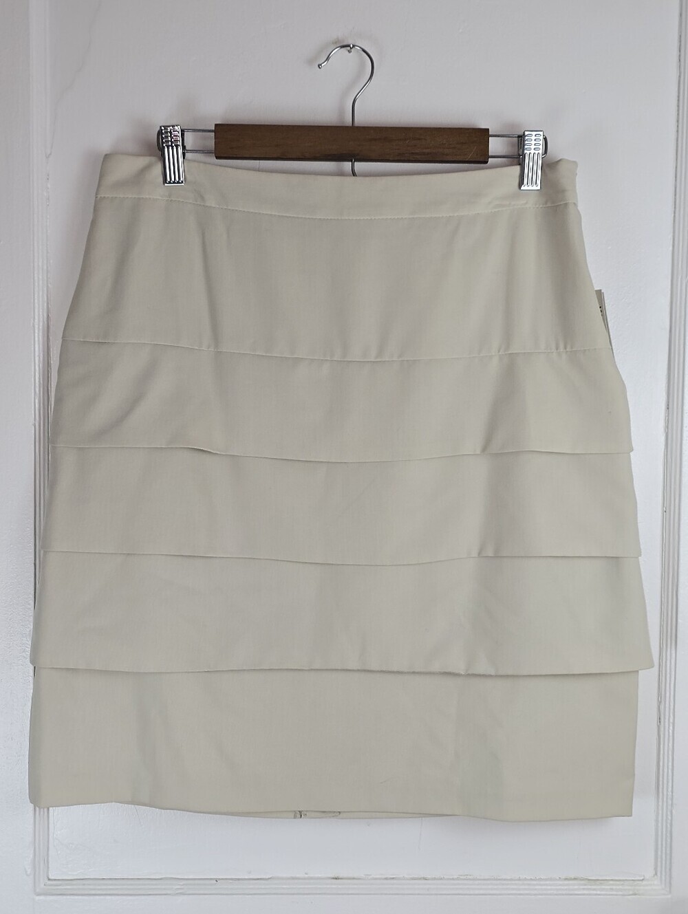 Larry Levine Neutral Classic Bandage Pencil Skirt NEW 10